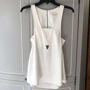 Cooper & Ella White Sydney Cut-Out Bandeau Tank